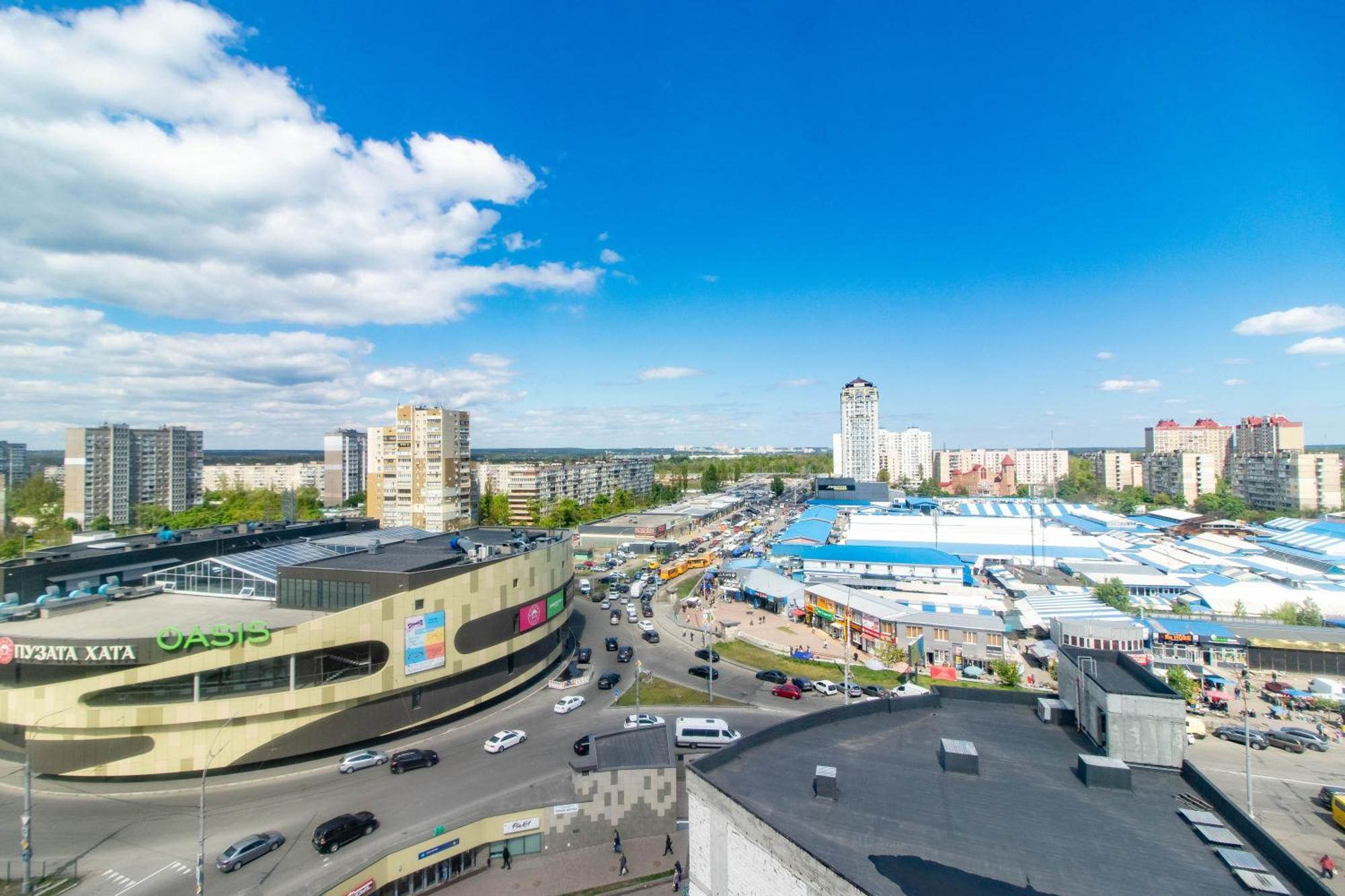 Kvartirkoff Na Obolonskom 40 Kiev Exterior foto